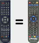 Replacement remote control for Fino