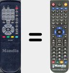Replacement remote control for Otava002