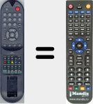 Replacement remote control for RV3610