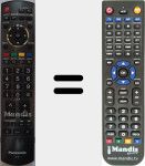 Replacement remote control for N2QAYB000114
