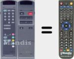 Replacement remote control for Phonola002