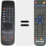 Replacement remote control for BXD1055