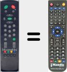 Replacement remote control for Quelle002