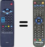 Replacement remote control for Quelle003
