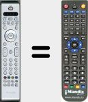 Replacement remote control for Radiola001