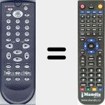 Replacement remote control for Radiola003