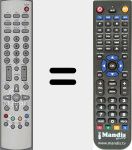 Replacement remote control for RLT2000