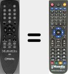 Replacement remote control for 2110