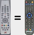 Replacement remote control for Cablecom (RC39870R00)