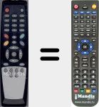 Replacement remote control for CCI-5110E