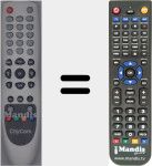 Replacement remote control for CCR511