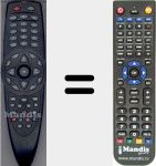 Replacement remote control for CCR682