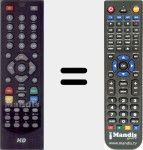 Replacement remote control for HX-40