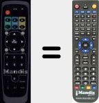 Replacement remote control for Kyoto002