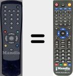 Replacement remote control for 040 via CI