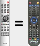 Replacement remote control for 2252-535
