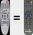 Replacement remote control for 5000-V1