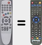 Replacement remote control for 5000-V2
