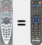 Replacement remote control for Ono001