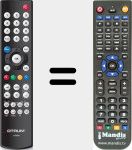 Replacement remote control for Otrum002