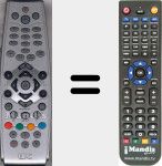 Replacement remote control for Pace007