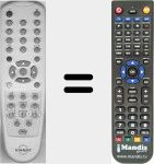 Replacement remote control for Pace008