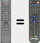 Replacement remote control for DSR DTR 9000 TWIN