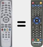 Replacement remote control for SD 2500