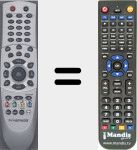 Replacement remote control for FSR-5000TDR