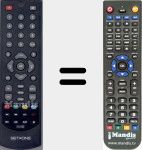 Replacement remote control for TX-4000T