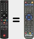 Replacement remote control for 2252561