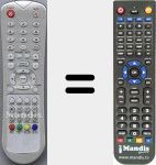 Replacement remote control for RC44