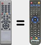 Replacement remote control for CCR592