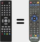 Replacement remote control for 877401