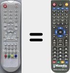 Replacement remote control for DWI3275HD