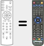 Replacement remote control for RC21341