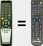 Replacement remote control for RC4000