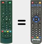 Replacement remote control for DTR250SS10