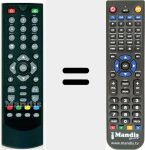 Replacement remote control for STB1AW09PLUS