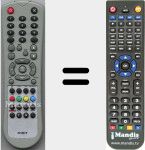 Replacement remote control for Minitriton