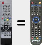 Replacement remote control for RCL09