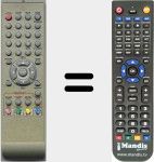 Replacement remote control for RC38EXC