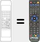 Replacement remote control for FT55X