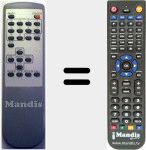 Replacement remote control for J1433VERS1