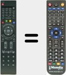 Replacement remote control for HYF51L
