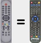 Replacement remote control for CSR50FTAPLUS