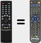 Replacement remote control for ZEGS90501335