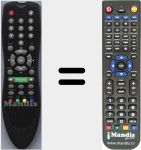 Replacement remote control for SR1001CI