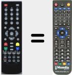 Replacement remote control for TDT5500