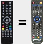 Replacement remote control for TDT9000